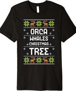 Orca: Orca Whales Christmas Tree - Ugly Christmas Premium T-Shirt