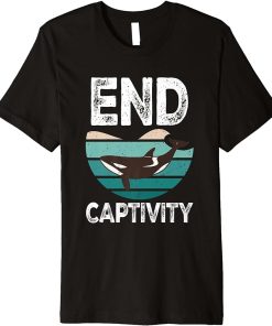 End Captivity Orca Sea Mamal Lover Premium T-Shirt