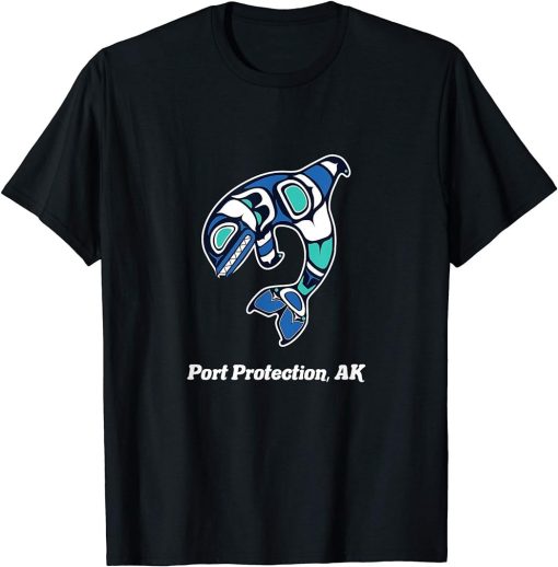 Port Protection AK Native American Tribal Orca Killer Whale T-Shirt