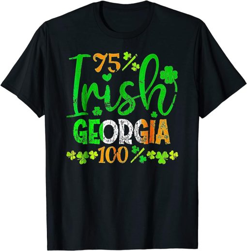 Full Of Shenanigans St Patrick"s Day Orca Fish Clovers T-Shirt