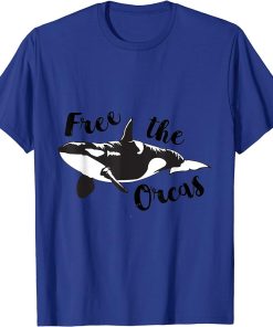 Killer Whale "Free the Orcas" from Seaparks Graphic T-Shirt